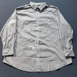 DXL Easy Stretch Shirt Men Sz 18.5 Gray Brand New